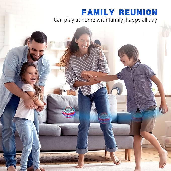 2025 Flying Orb Ball Toy,Cosmic Globe Boomerang Hover Ball Galactic Fidget Spinner, Hand Drone Orbit, Cool Toys Gift for 6 7 8 9 10+ Year Old Boys Girls Teens Outdoor Toys(Red)