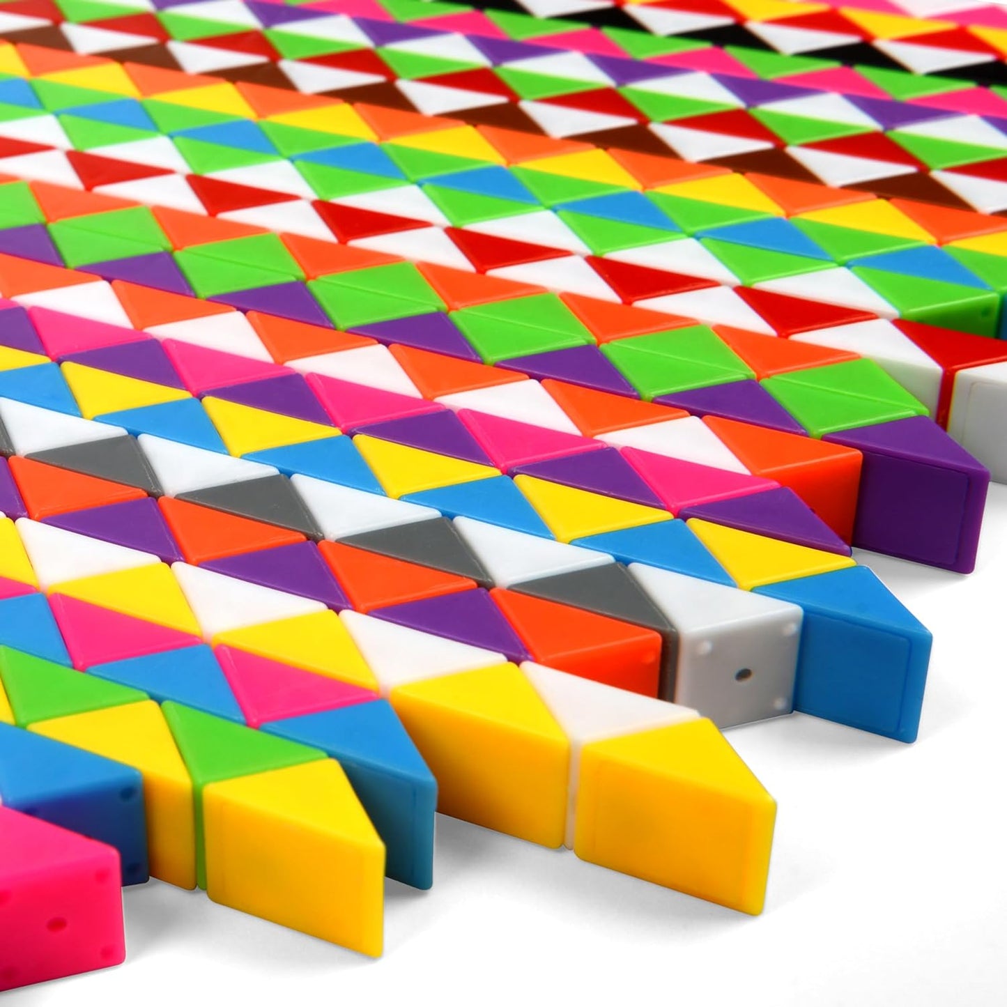 26 Pack 24 Blocks Magic Snake Cube Toy,Fidget Mini Snake Cube Puzzle Toy for Kids,Mini Plastic Puzzle Cube Toy for Kids Party Supplies,Classroom Rewards