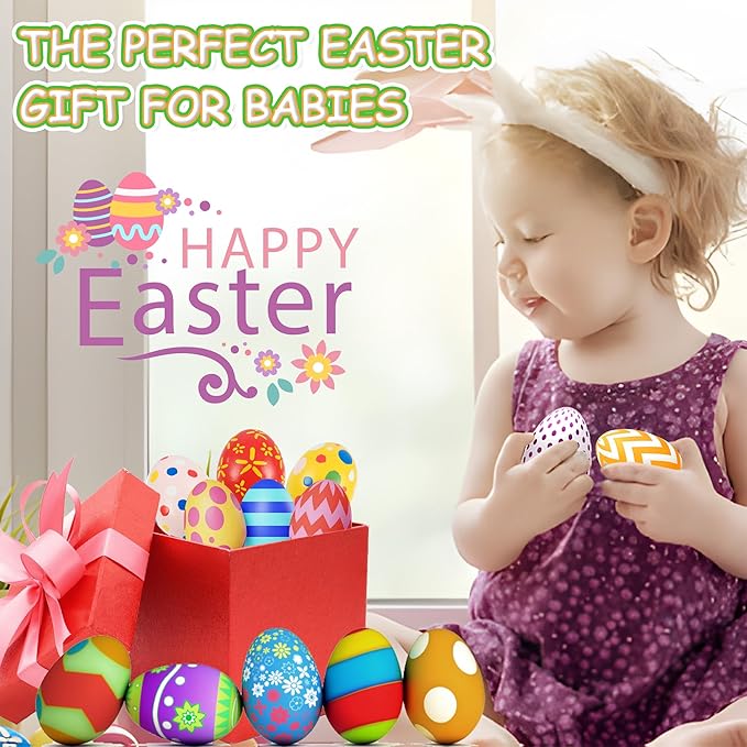 Montessori Toys - Sensory Balls for Toddlers, Multiple Textures Colorful Toddler Sensory Toys for Babies 1-3 Hand Catching Baby Balls, Baby Rattle 3-6 Months Old Baby Toys for 6-12 Months