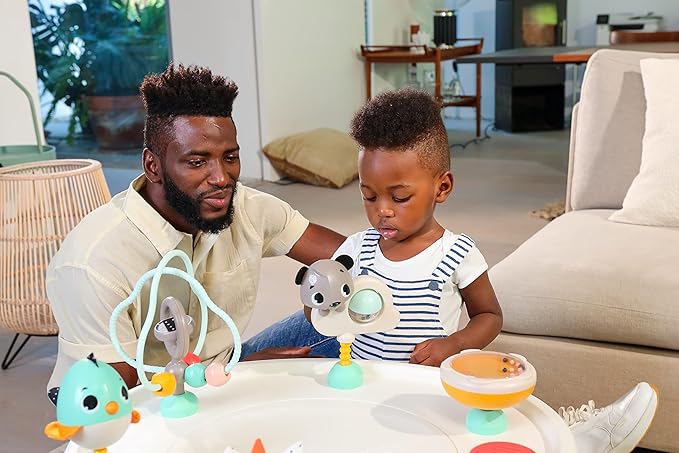 Tiny Love 5-in-1 Stationary Activity Center, 5 Modes of use: Tummy time, Activity Center, Baby Balance Board, Toddler Activity Table, Child Table and Chair, Magical Tales