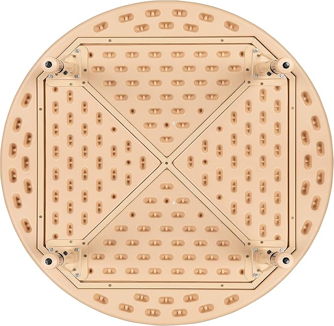 Flash Furniture Wren 45" Round Natural Plastic Height AdjusTable with Rounded Safety Corners Activity Table with Rounded Safety Corners