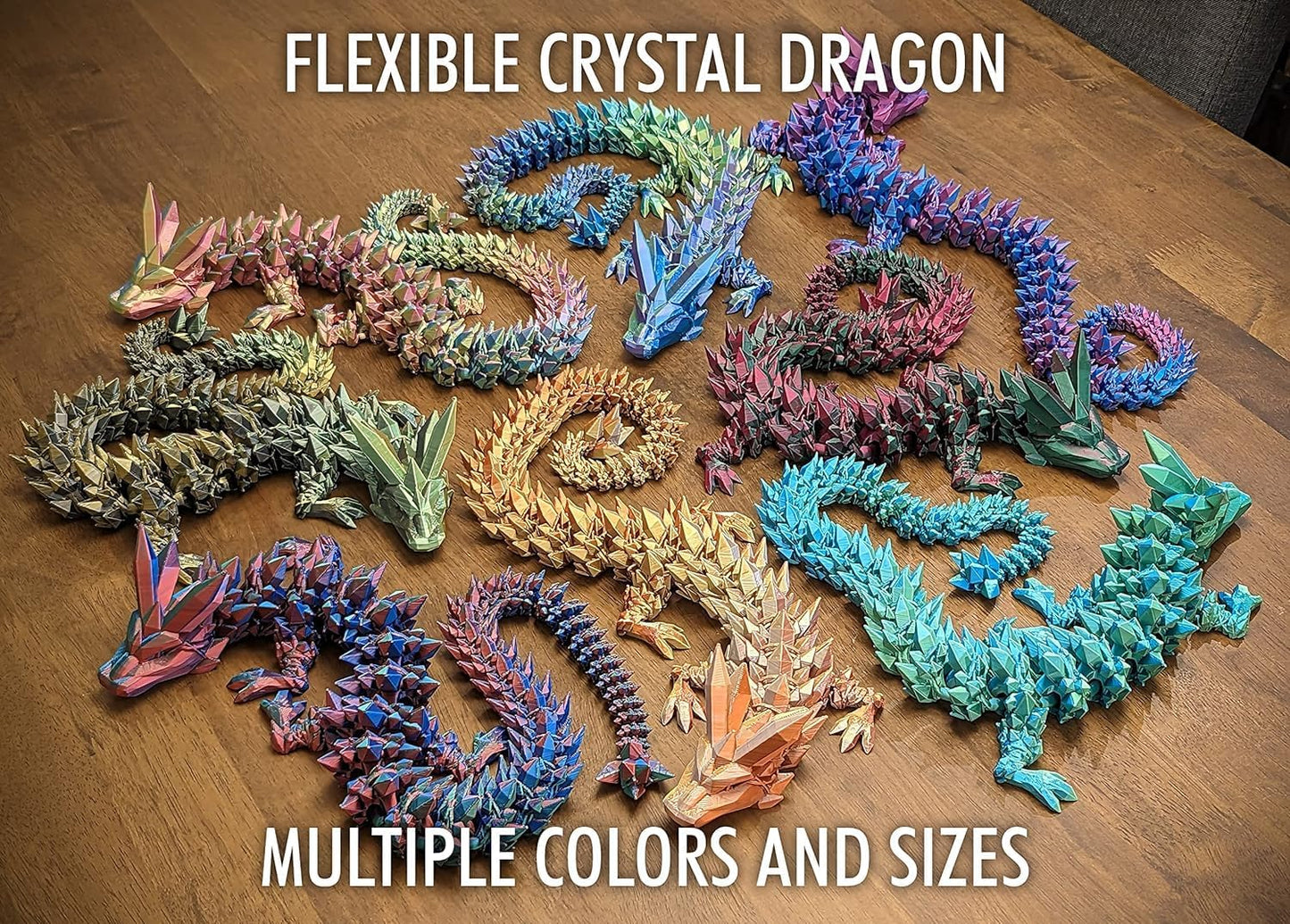 3D Printed Dragon Fidget Toys Dragon Egg 12inch Flexible Dragon Toy 3D Printed Dragon Egg with Articulated Dragon Inside Fidget Toys for Autism/ADHD Easter Toys Gifts (YellowGreen)