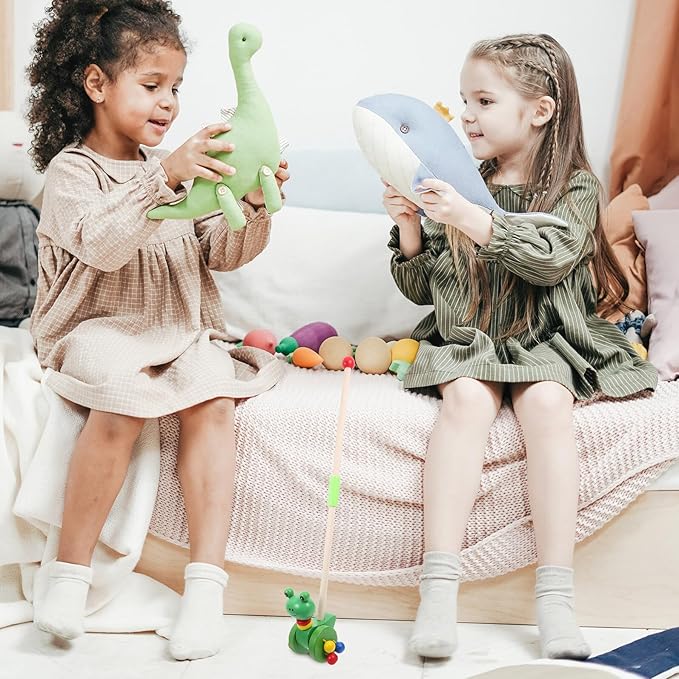 FAVOMOTO Walker Cartoon Animal Design Safe Push Walker for Boy Girl Learning to Walk Gift for Boys