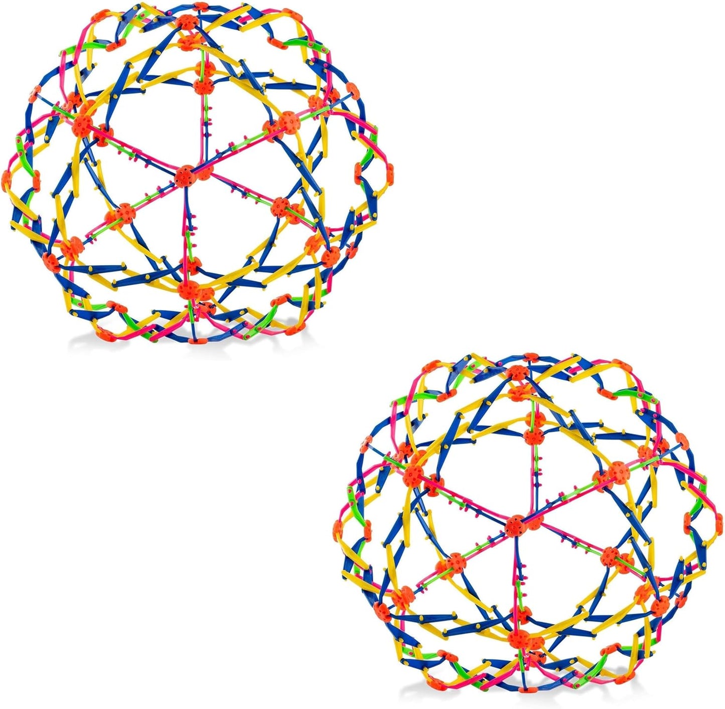 4E's Novelty Expandable Ball, Plastic Sensory Sphere for Kids and Adults