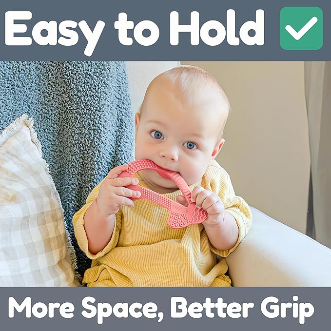 Baby Teething Toy, 8 Pain Relief Textures, Dolphin Silicone Teethers for Babies, Easy to Hold, Chew & Clean, BPA-Free Baby Teething Relief, Durable and Flexible Infant Chew Toys, 3M+ - Baby’s Aid