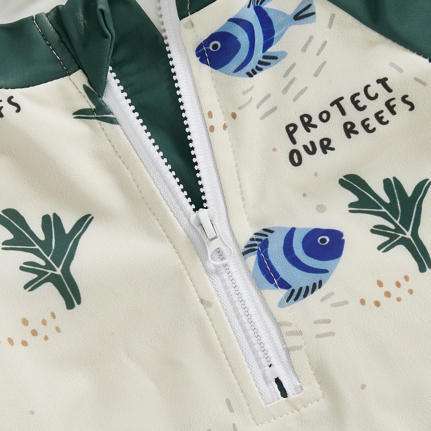 Hnyenmcko Baby/Toddler Boy Rash Guard Swimsuit Long Sleeve One Piece Zipper Swimwear Sunsuit Infant Bathing Suit Beachwear