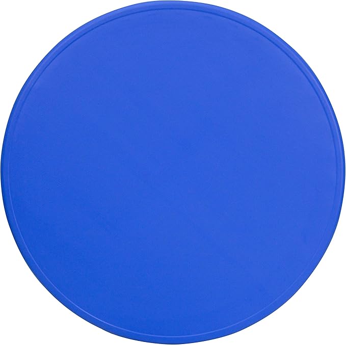 Flash Furniture Wren 45'' Round Blue Plastic Height Adjustable Activity Table